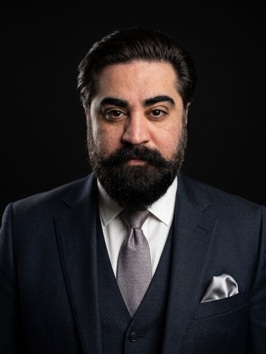 Naveed Solangi in executive attire
